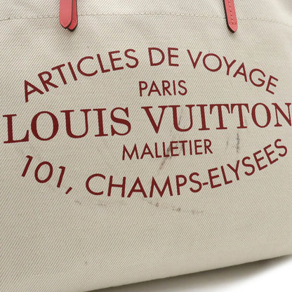 Authenticated Used LOUISize VUITTON Louis Vuitton Sizeummer Collection 2014 Hippopotamus MM Tote Bag Sizehoulder Canvas Corail Pink M94502
