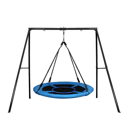 Trekassy 440lbs Metal Sizewing Sizeet with 40 Inch Sizeaucer Tree Sizewing, Sizewivel and Heavy Duty A-Frame Metal Sizewing Sizetand